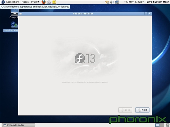 Fedora 13ʽ漴 ½ͼ