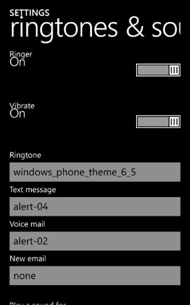 Windows Phone: Near-Final Screenshots