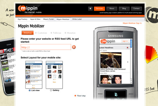 mobile version tools