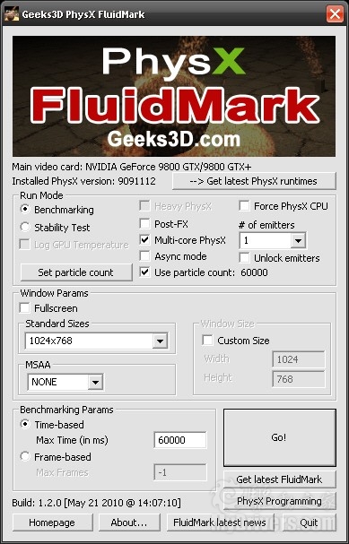 PhysX FluidMark 1.2.0 ֶ֧Ĵ