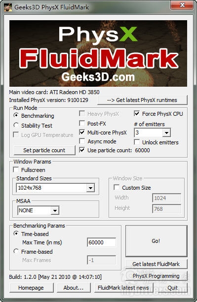 PhysX FluidMark 1.2.0 ֶ֧Ĵ