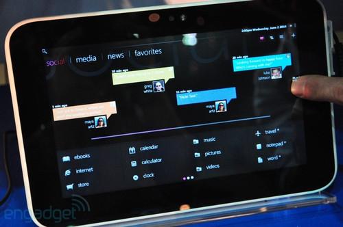 微软展示WindowsCE7系统平板(组图)