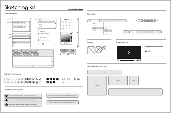 27 High-Quality Free UI Wireframe kits and source files to  Download